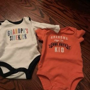 Grandpa and grandma onesies size newborn